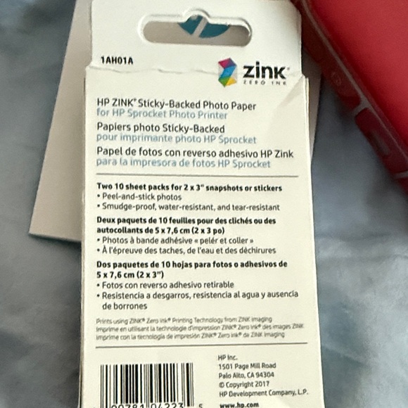 HP Sprocket 2-in-1 Red Instant Camera - Picture 4 of 6